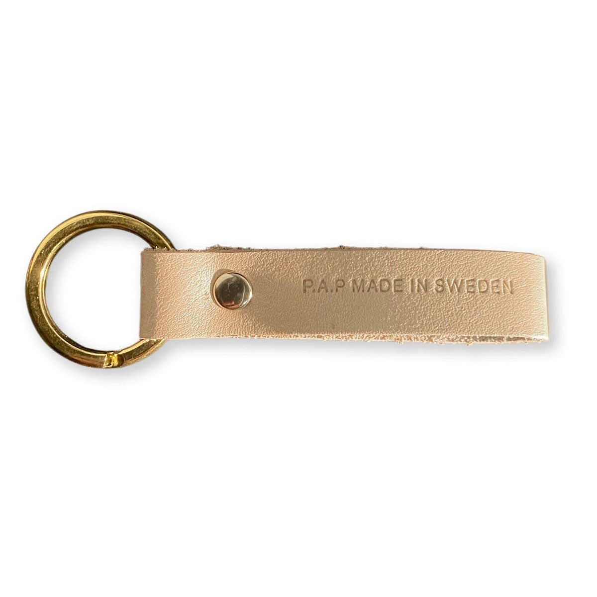 Nøkkelring P.A.P. Skinn Beige