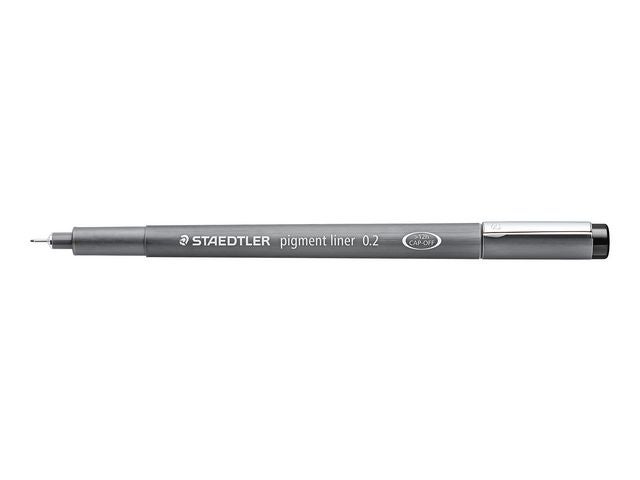 Fiberpenn Staedtler 0,2mm sort