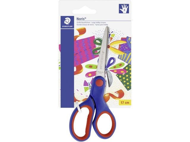 Saks Staedtler hobby 17cm blå/rød