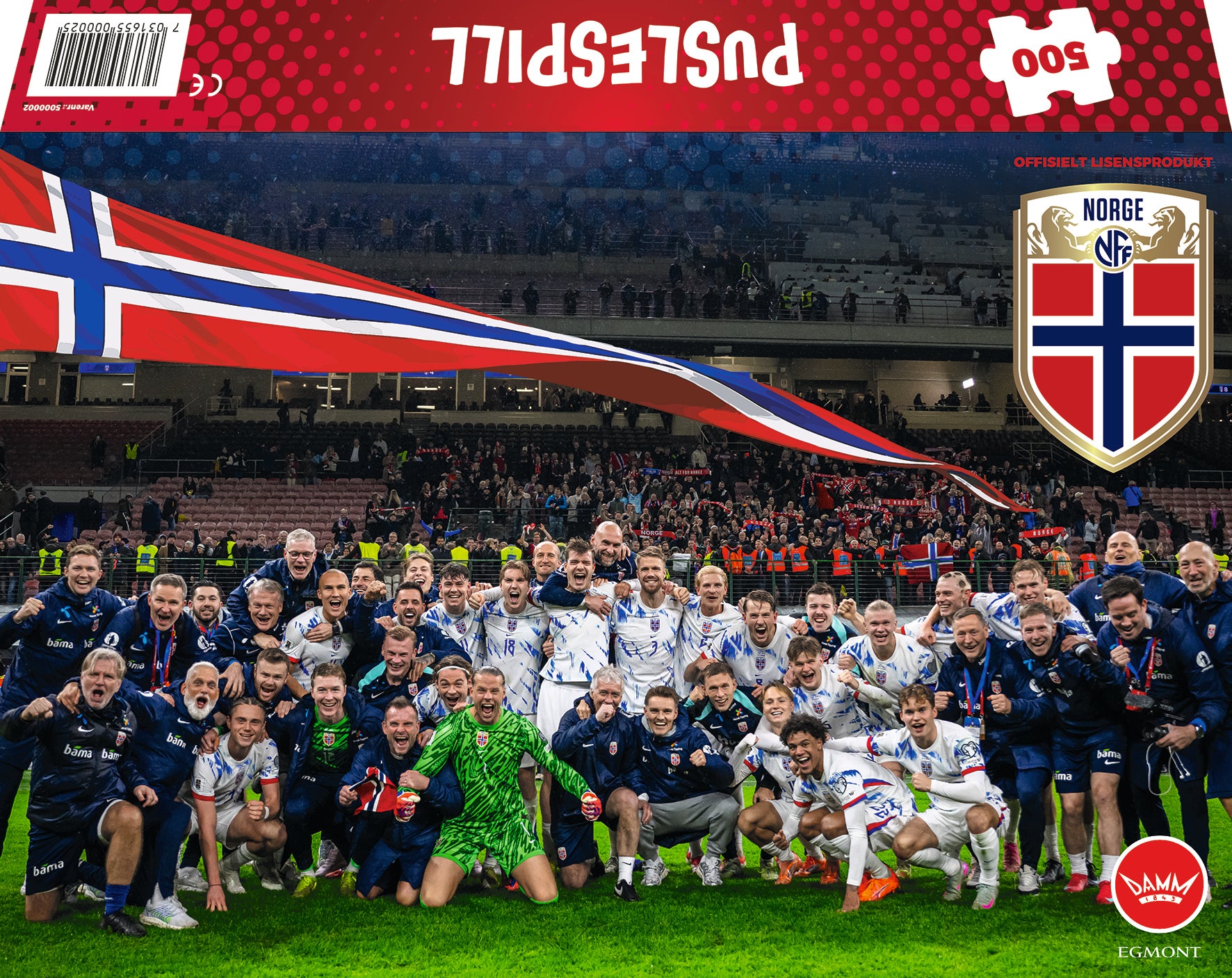 Puslespill 500 Fotball VN 2026 Norge