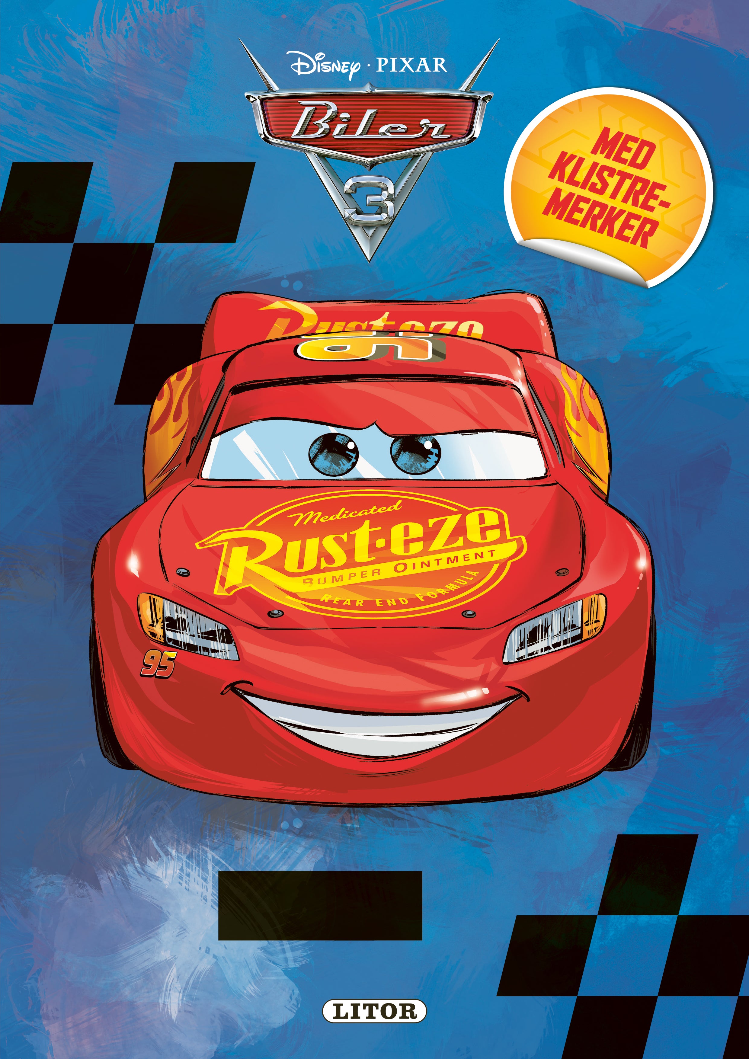 Malebok Biler m/klistremerker