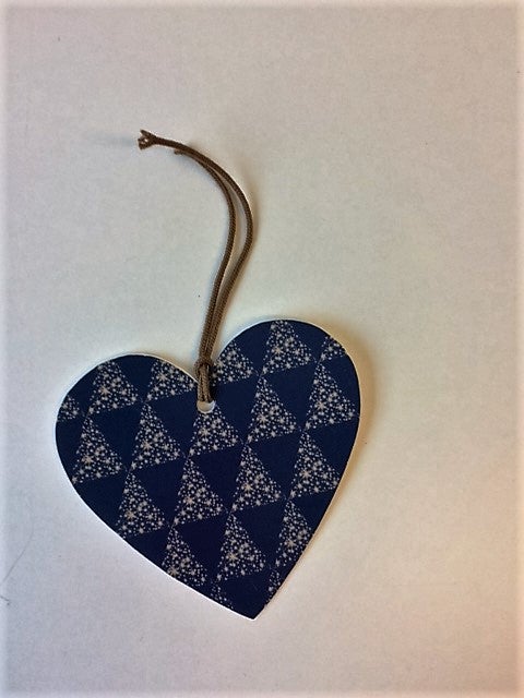 Merkelapper 5pk Kraft Blå Med Julegran