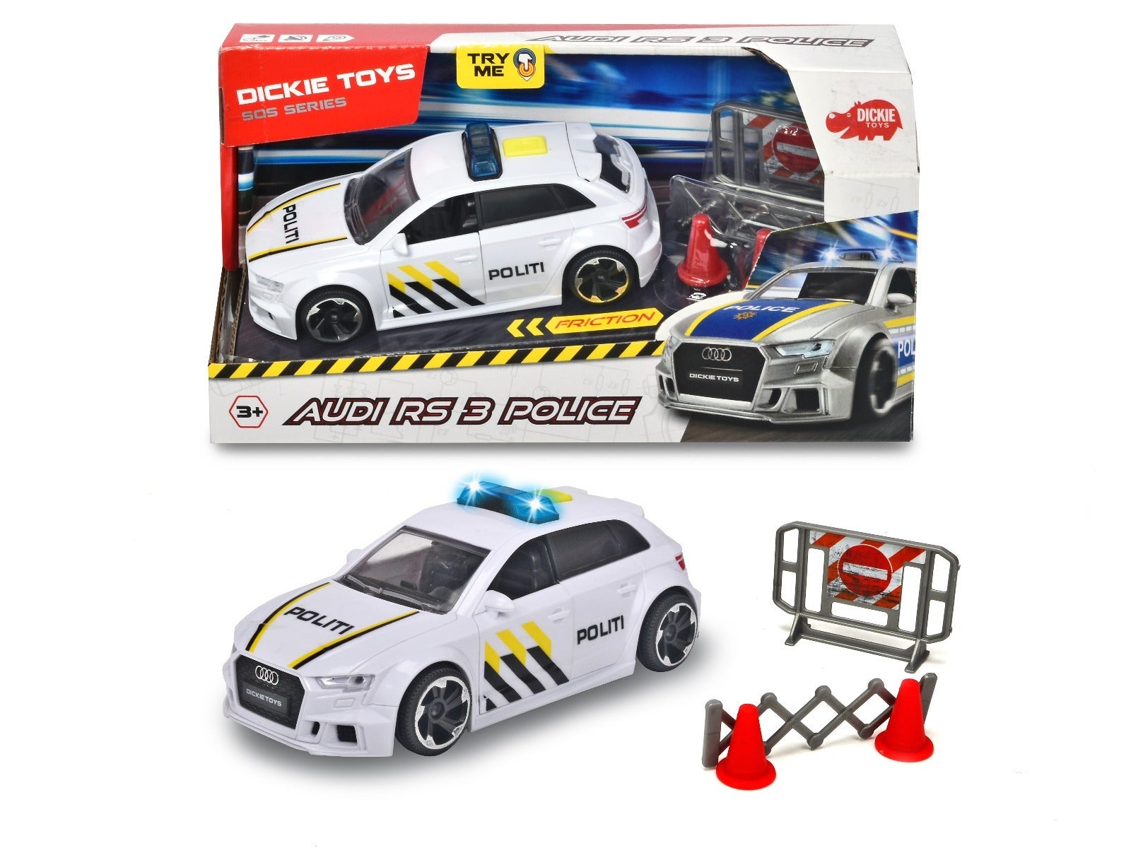 Dickie Toys Audi RS3 Politibil