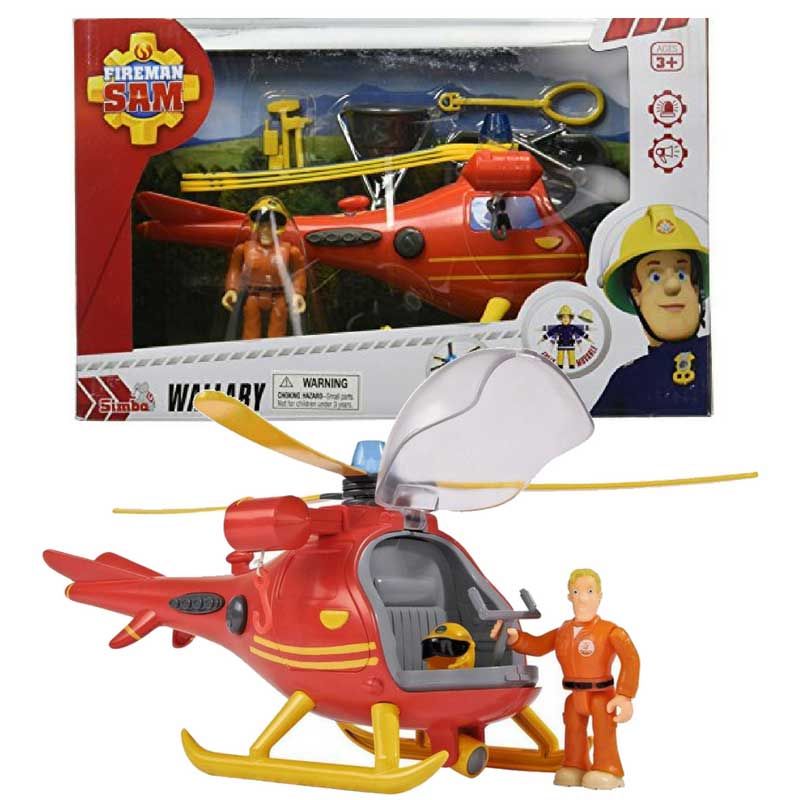 Brannmann Sam Helicopter Wallaby m/figur