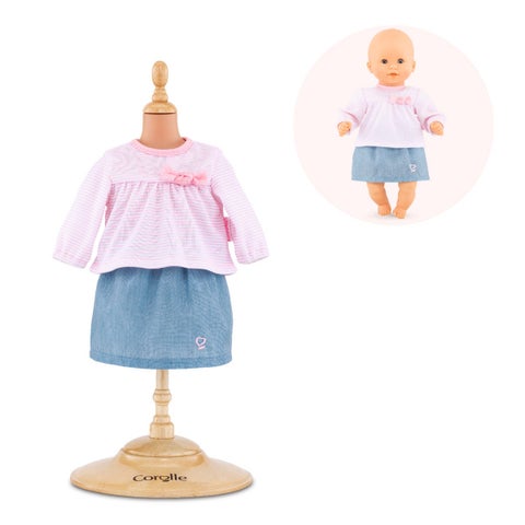 Dukke Corolle 30cm Topp & Skjørt