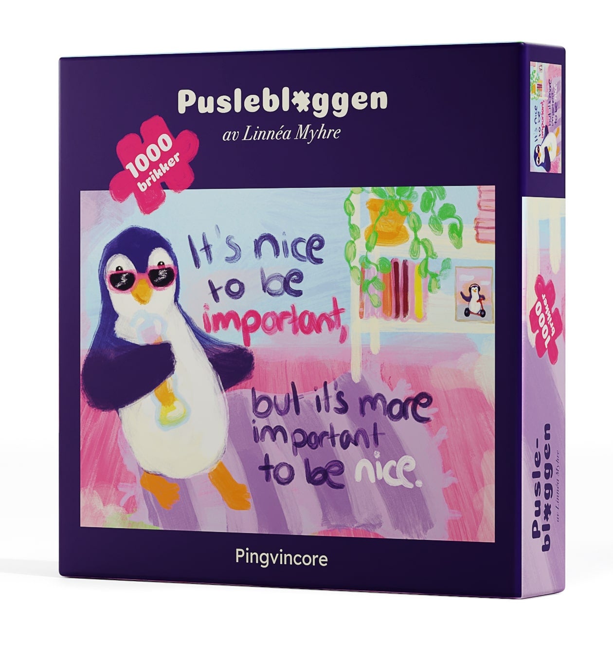 Puslespill 1000 Linnéa Myhre Pingvincore