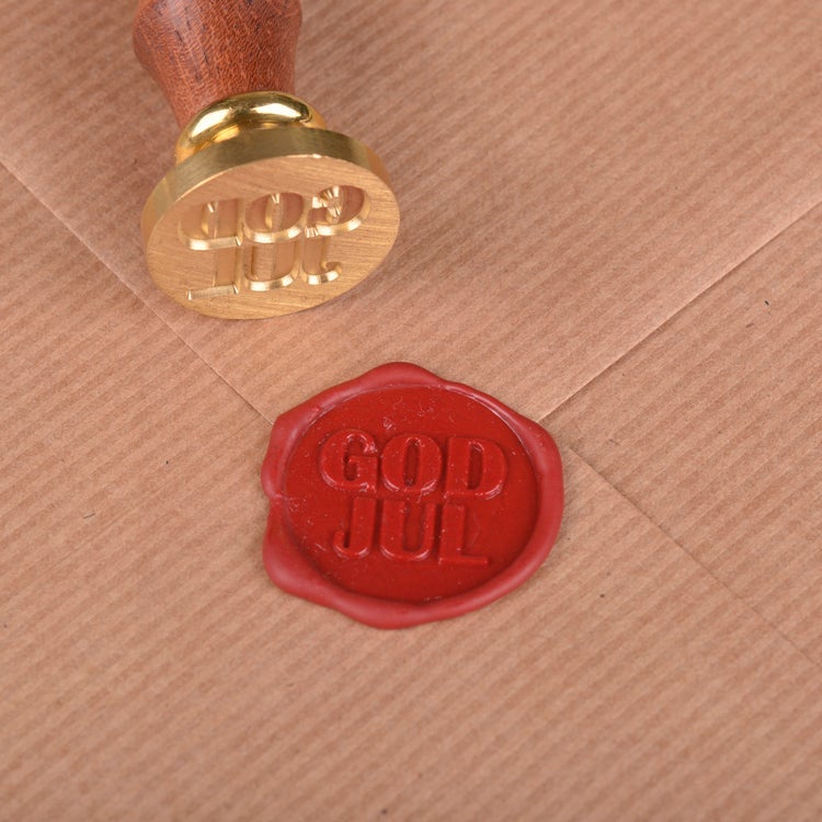 Signet med skaft motiv god jul