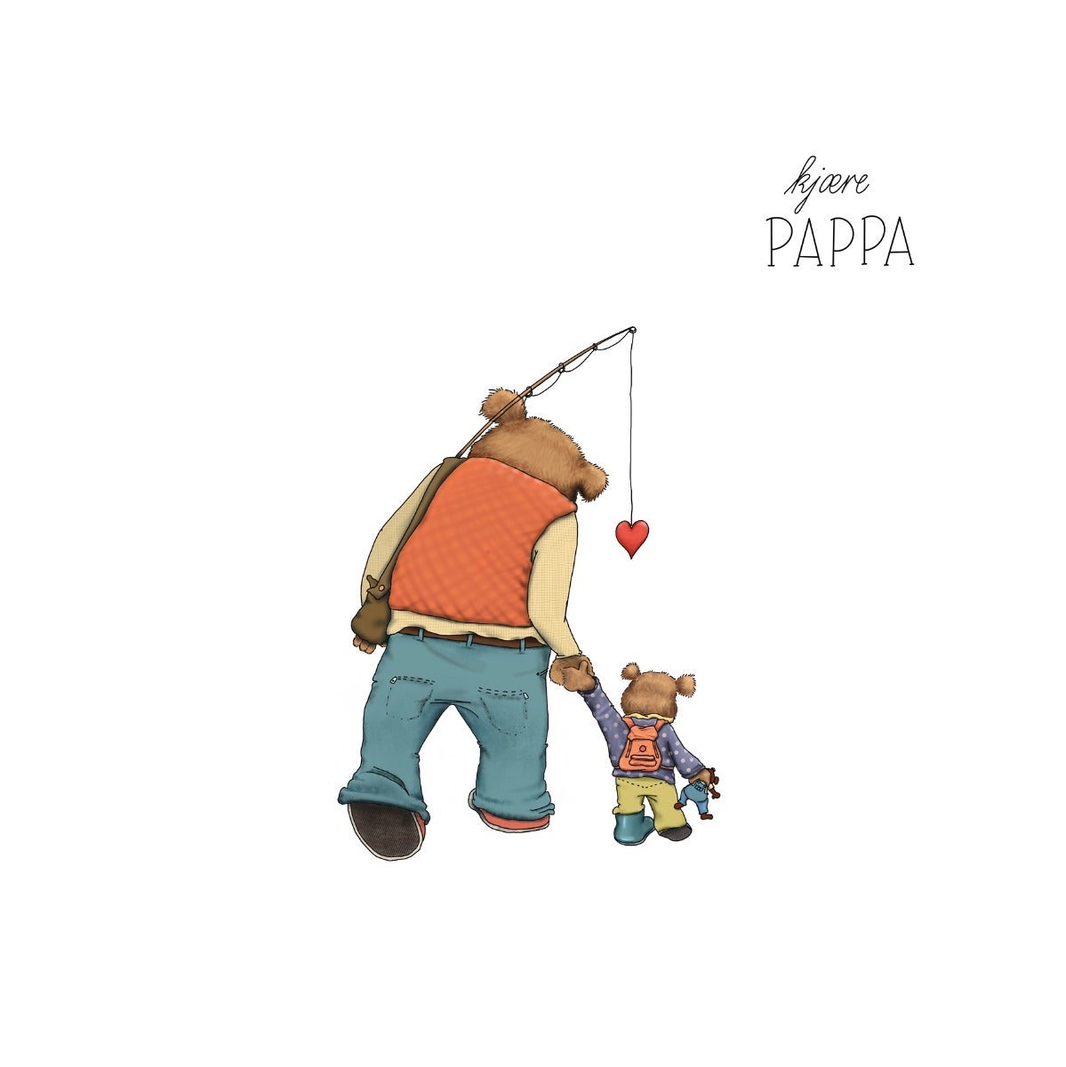 Kort Talén 15x15cm Bjørner