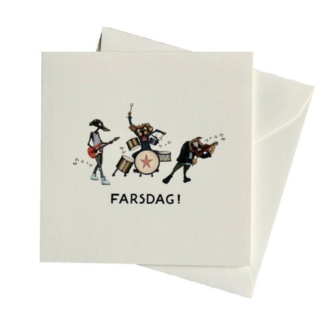 Kort Talén 15x15cm Farsdag