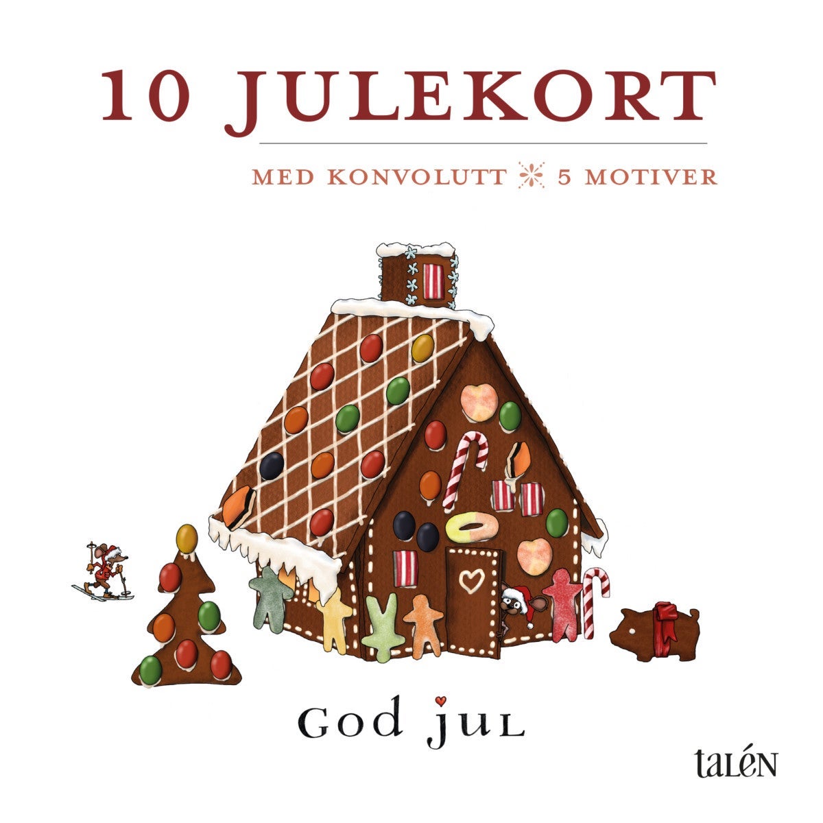 Kort Talén 15x15cm 10pk Jul