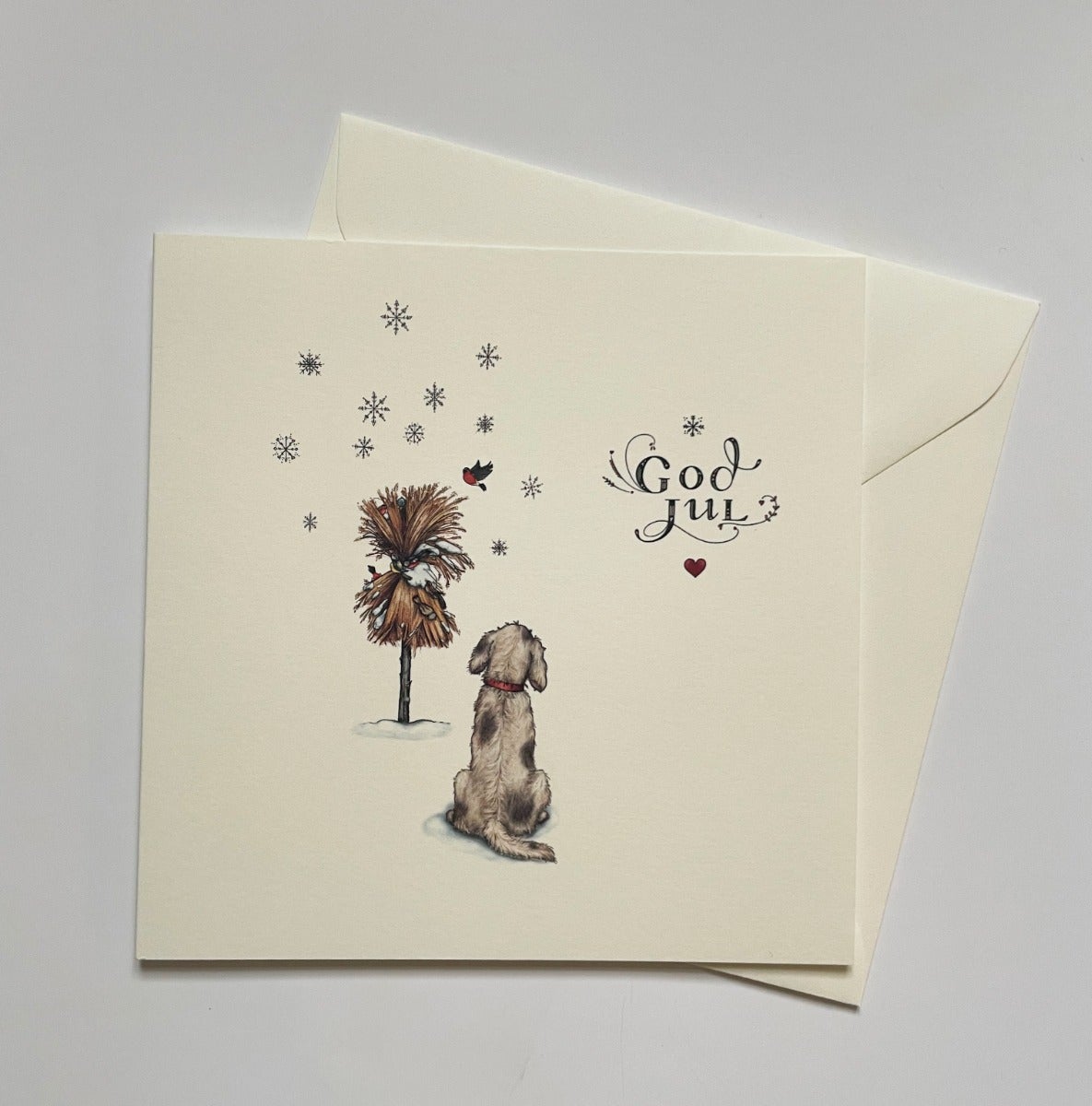 Kort 16x16cm Julenek