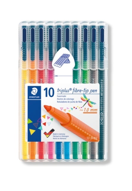 Fiberpenn Staedtler Triplus 1,0mm (10)