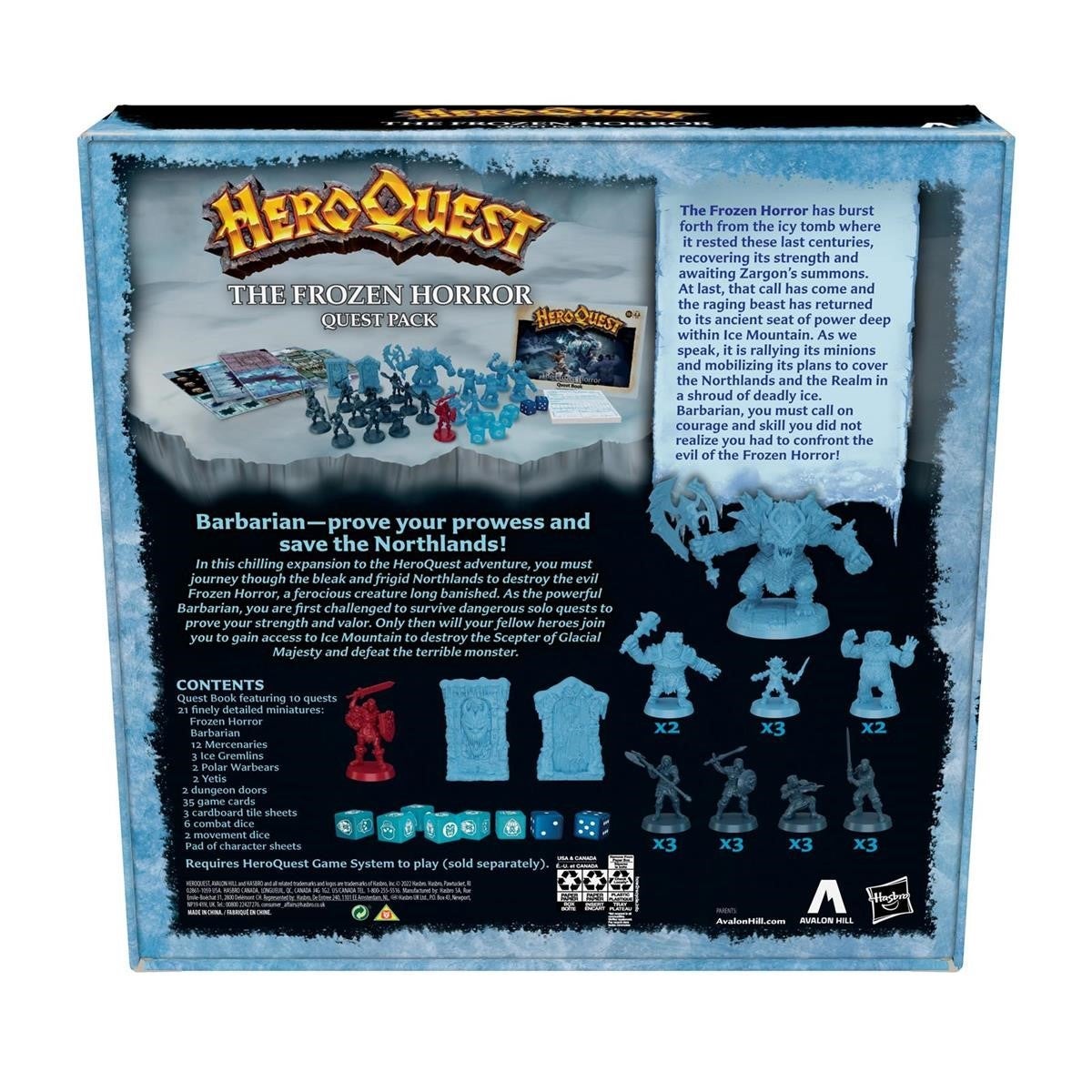 Spill Heroquest expansion frozen horror eng