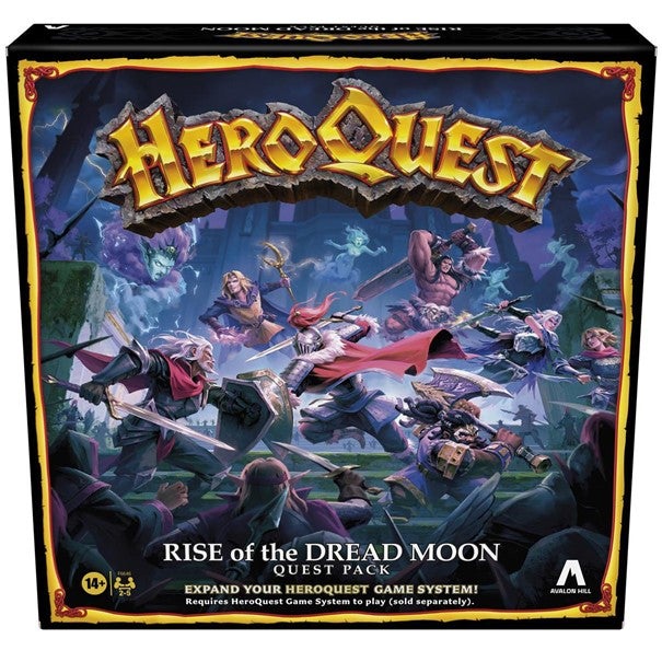 Spill Heroquest espansion Rise Dread Moon Eng