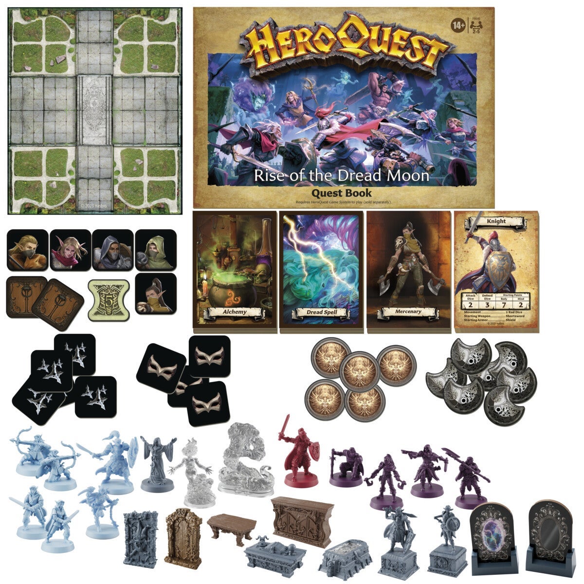 Spill Heroquest espansion Rise Dread Moon Eng