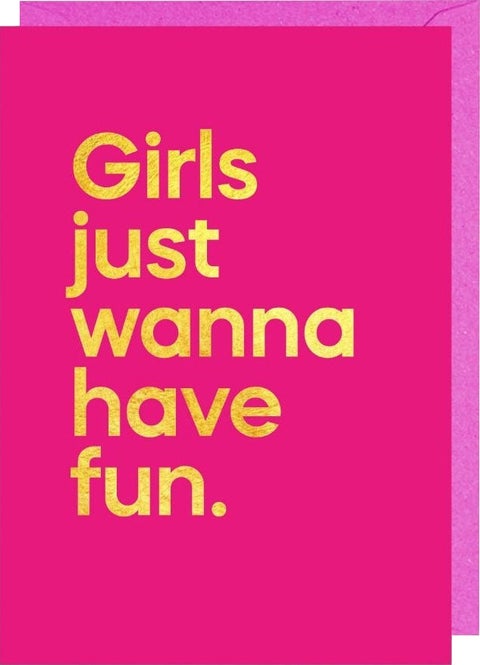 Kort Say It With Songs Girls Just Want To Have Fun