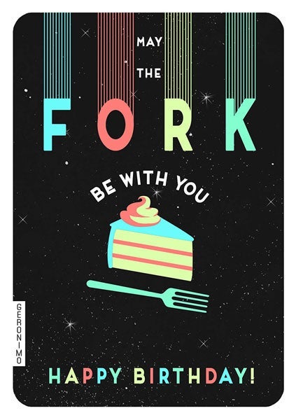 Kort Geronimo Fork Be With You Birthday