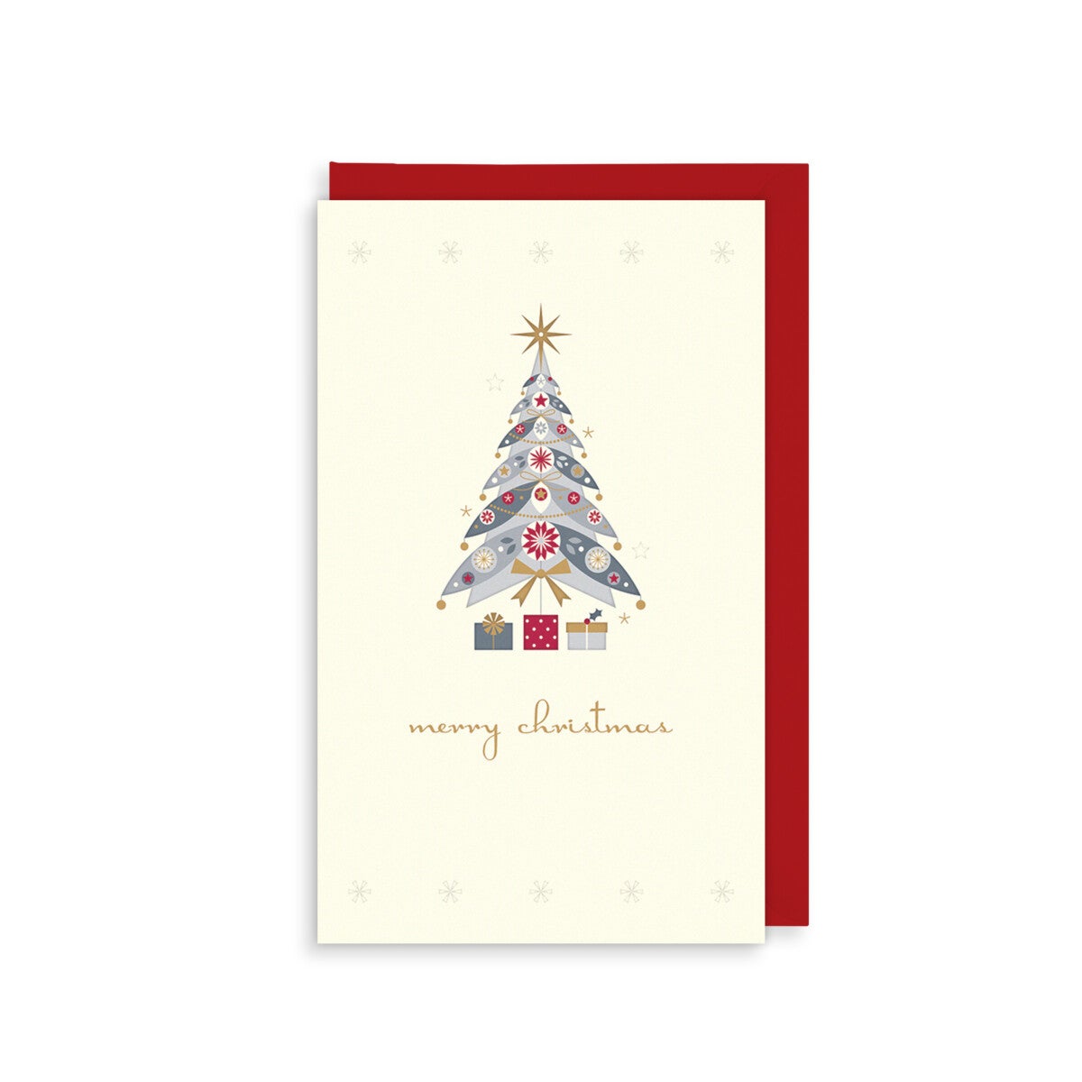 Julekort Crème Tree