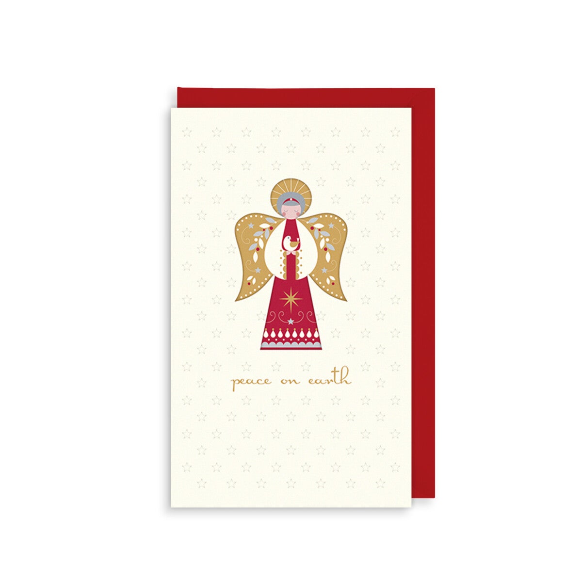 Julekort Crème Angel