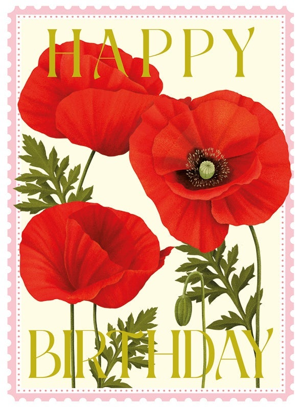 Kort Colourburst Poppies