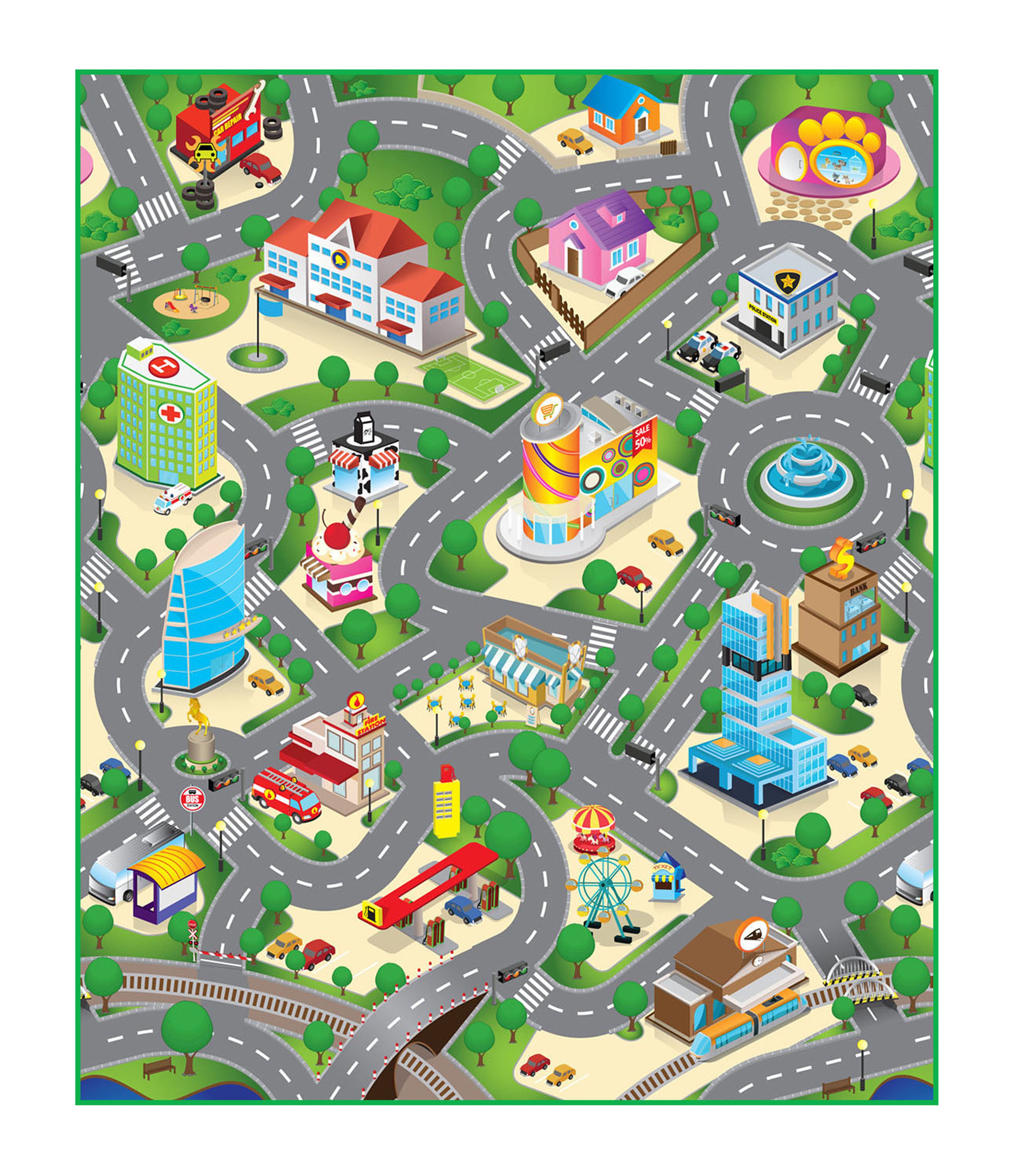 Speed City Lekematte 120 x 90 cm