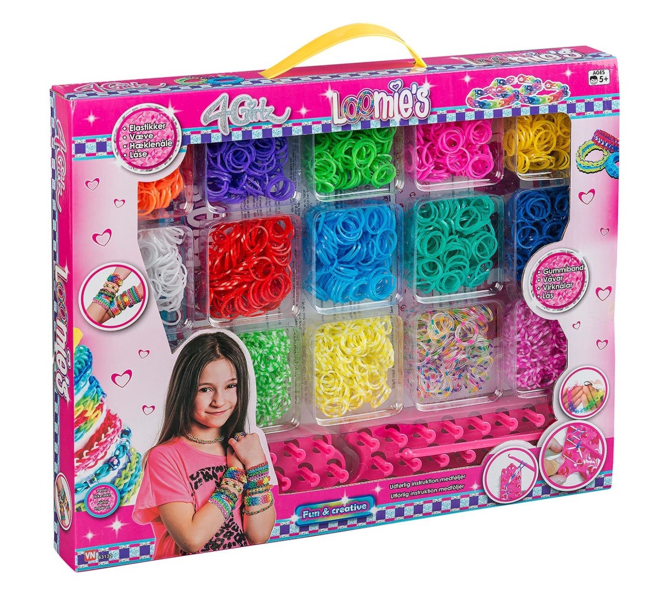 4 Girlz 2800 Loomband m/tilbehør i eske