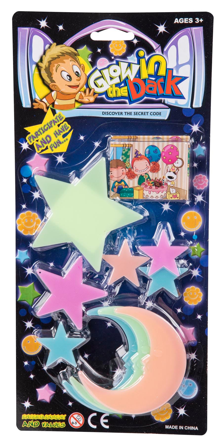 Glow In The Dark Stjerner ass