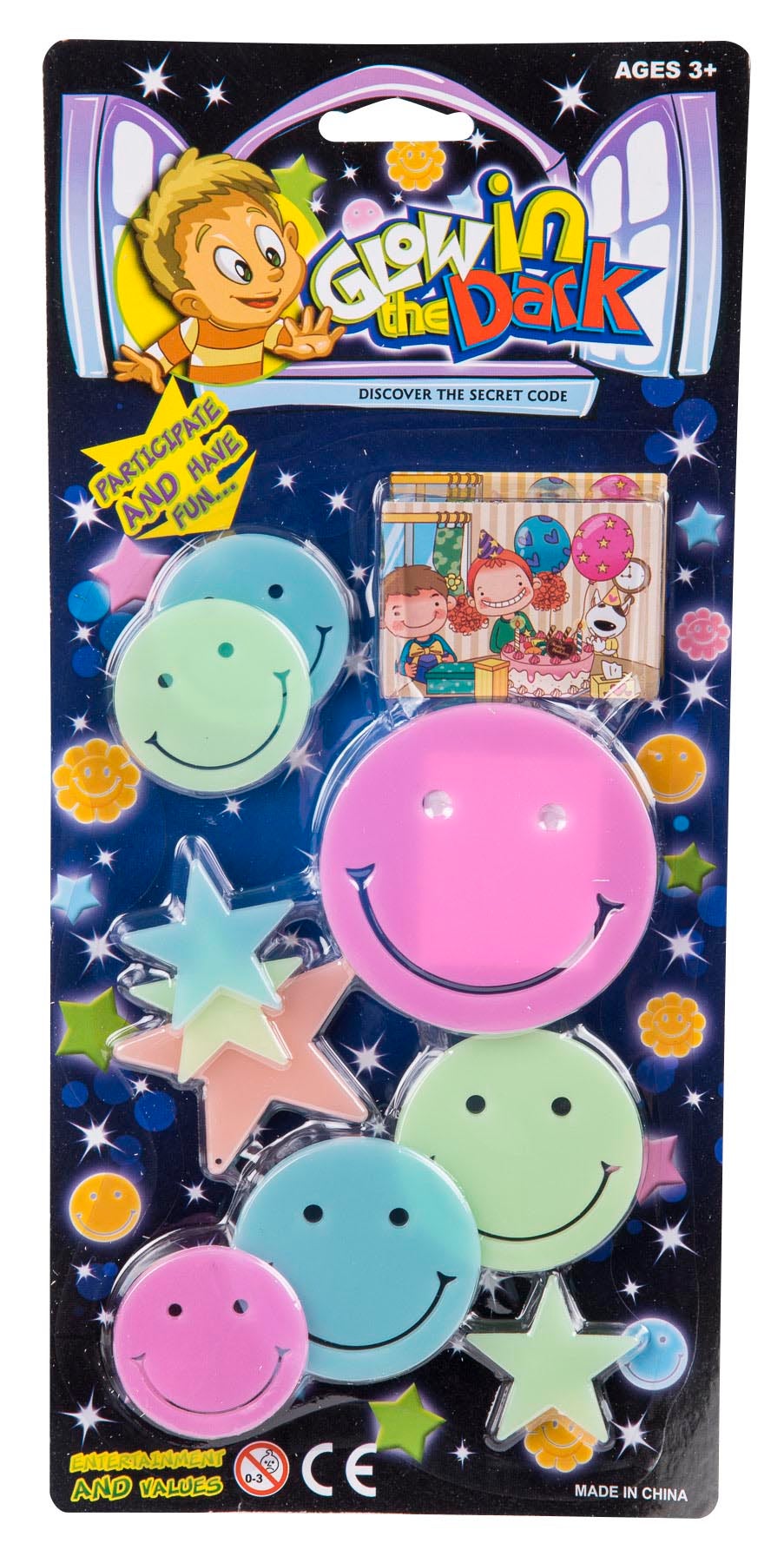 Glow In The Dark Stjerner ass