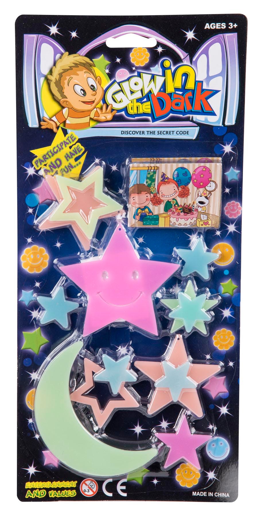 Glow In The Dark Stjerner ass