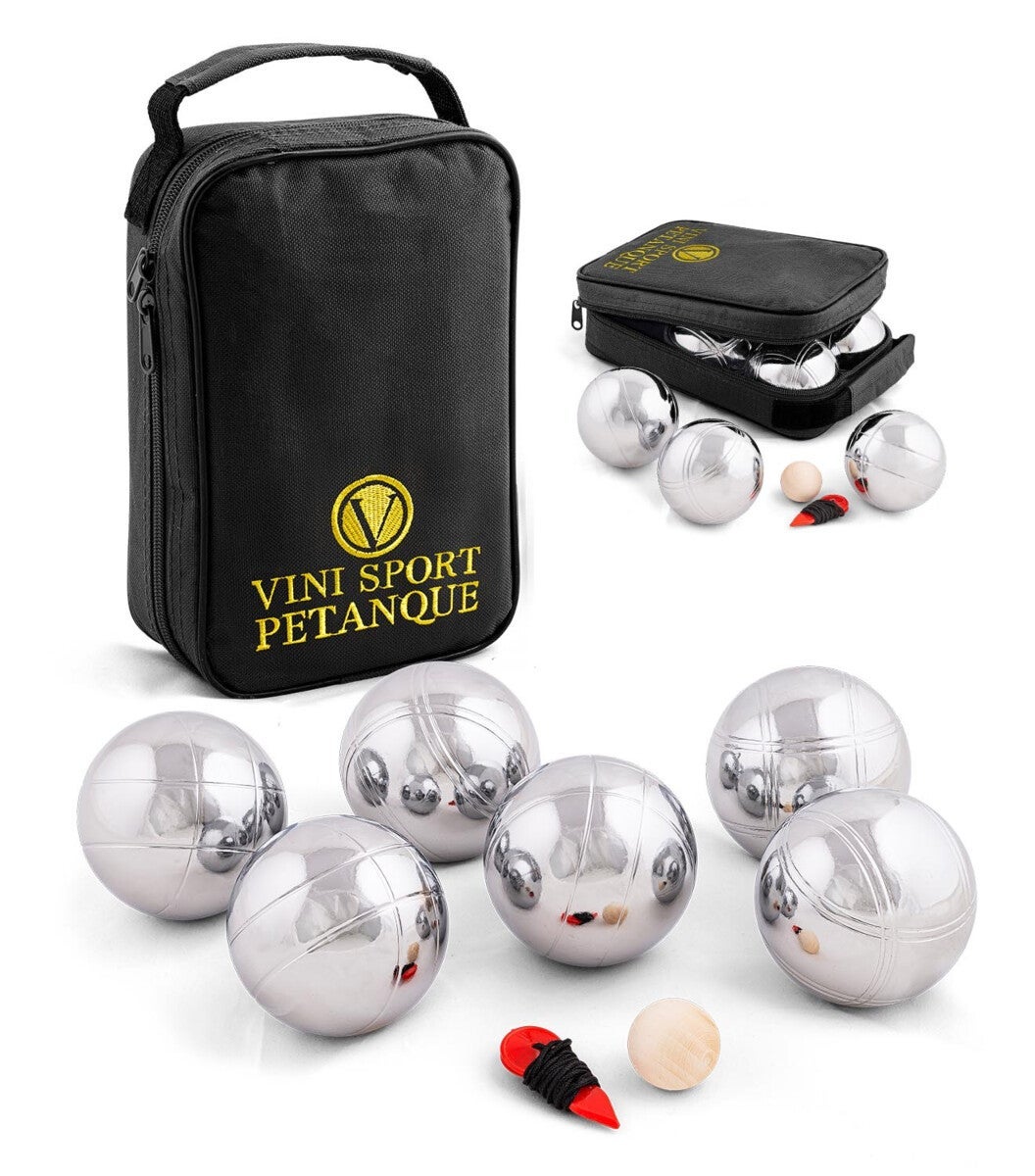 Petanque spill 6x720g i bag Stålkuler