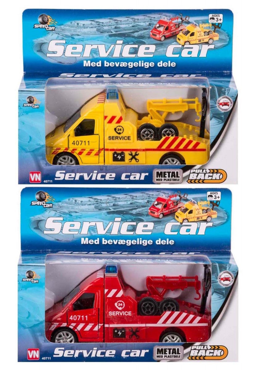 Speedtauebil rød/gul