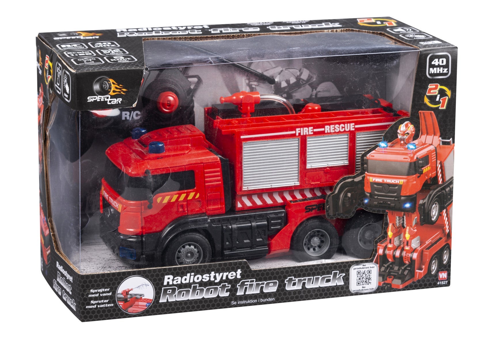 Fjernstyrt Brannbil/Robot 1:28