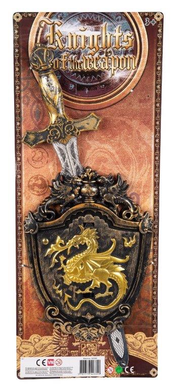 Sverd med skjold, to ulike varianter