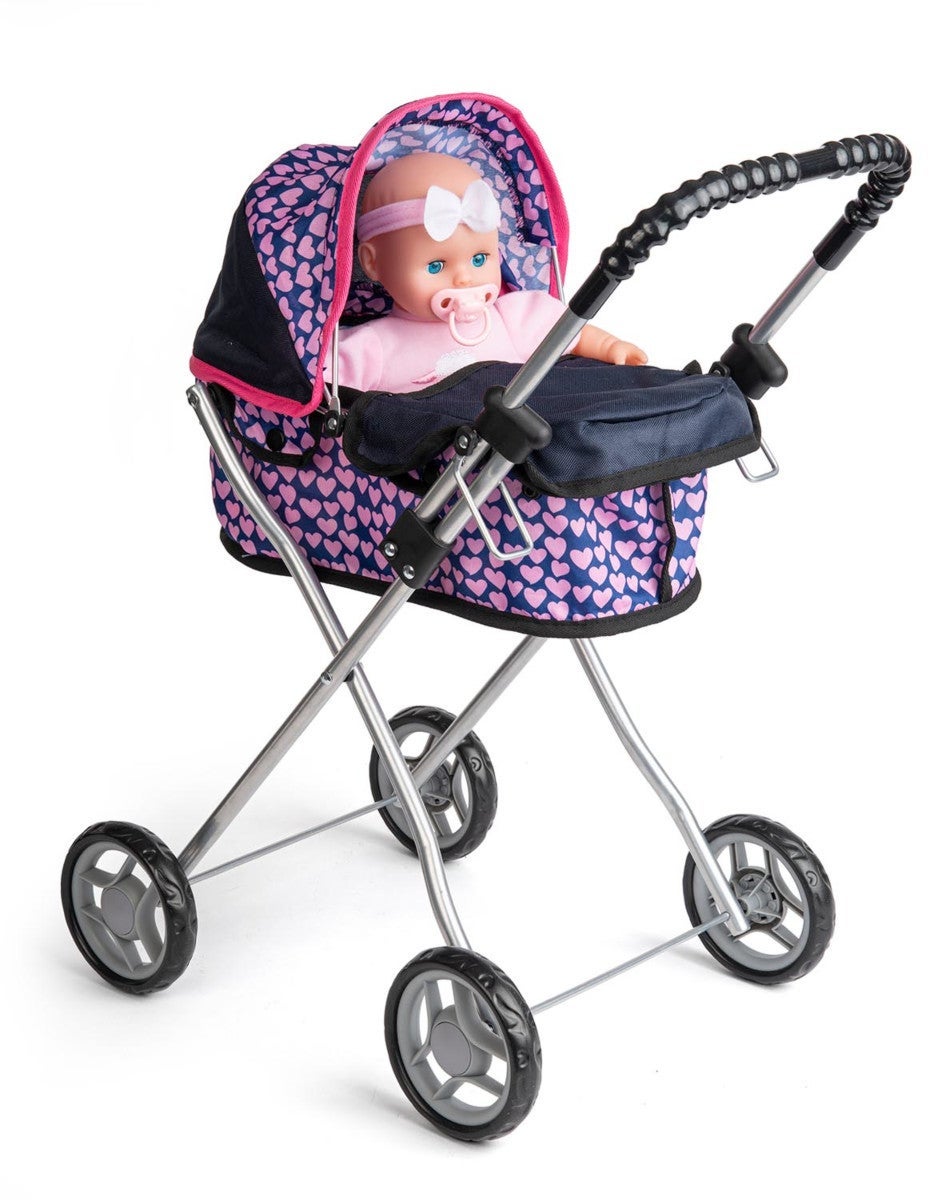 Dukkevogn 58cm Blå My Baby Love