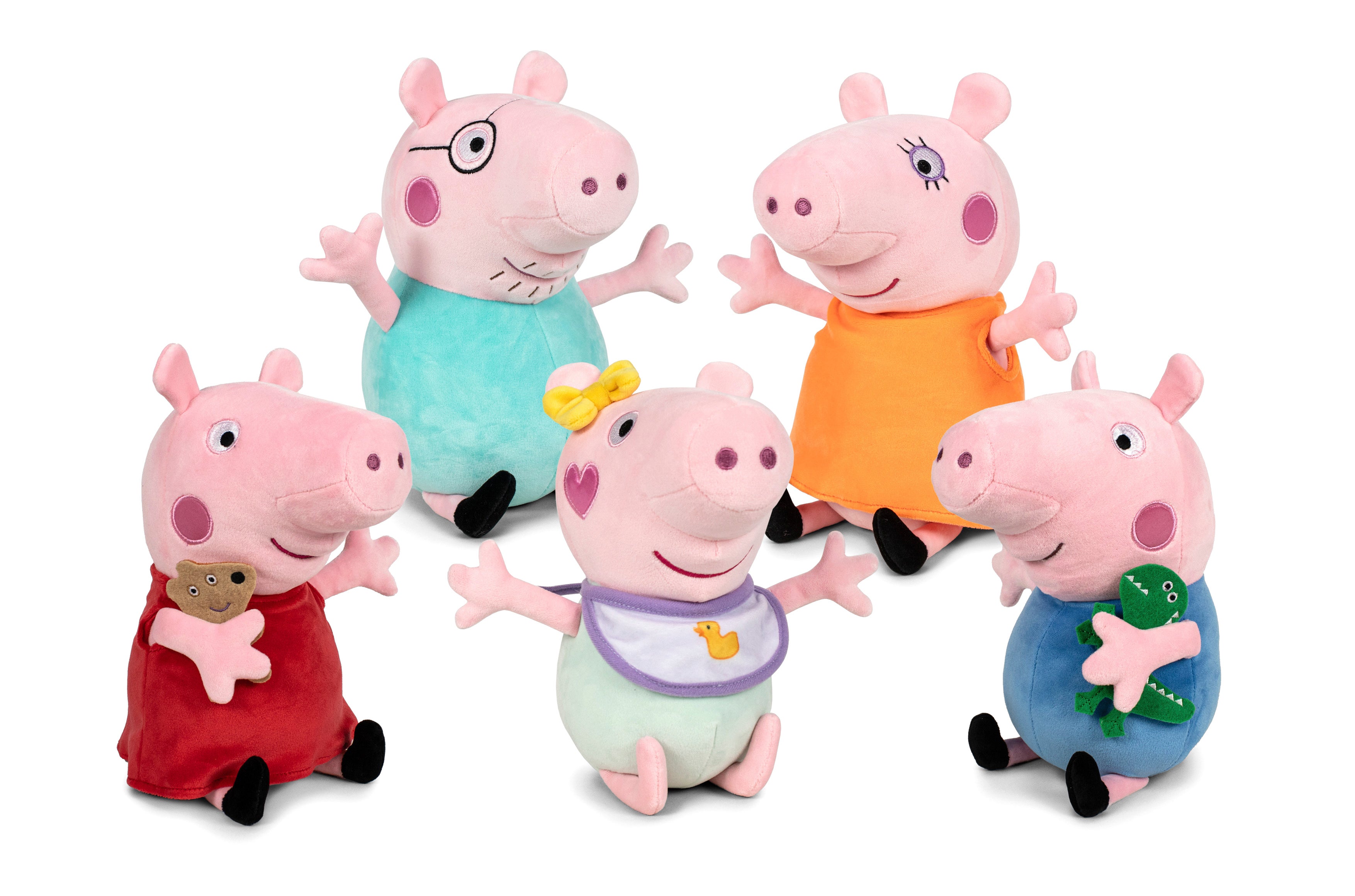 Peppa Gris 20 cm Plysj med Ny Baby ass