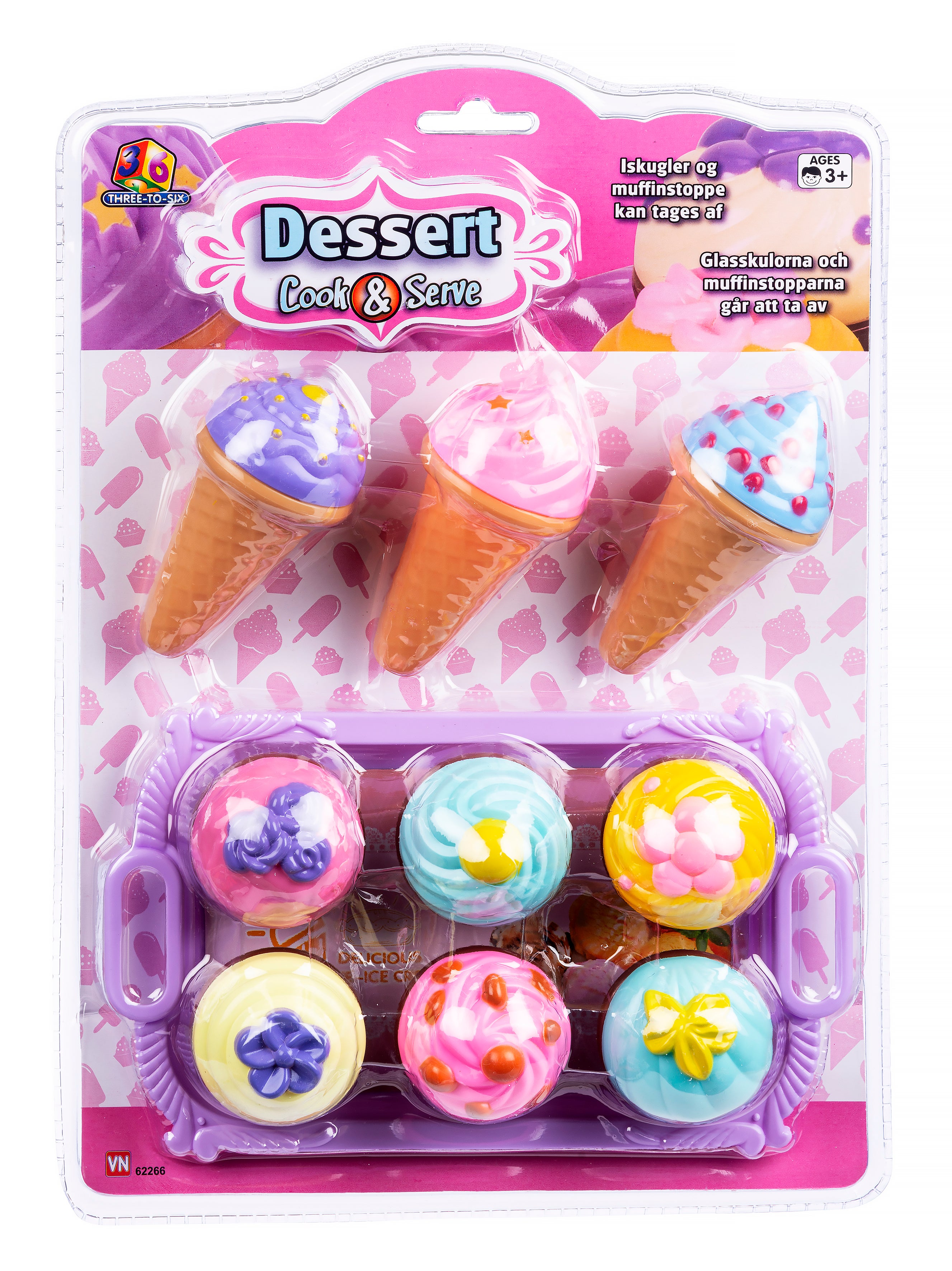 Mat Iskrem Desssert på Kort