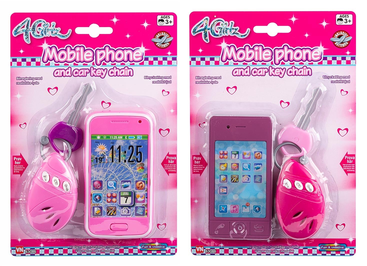 4-Girlz mobil bilnøkkel med lyd