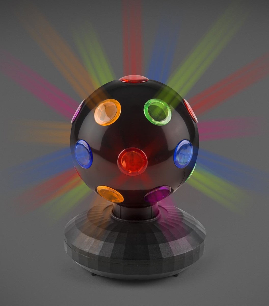 Discokule På Dreiefot Med 5 Led. Kule 10,2cm