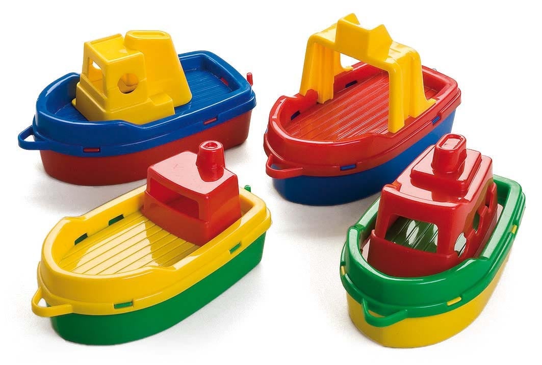 Mini båter 15 cm 4 ass