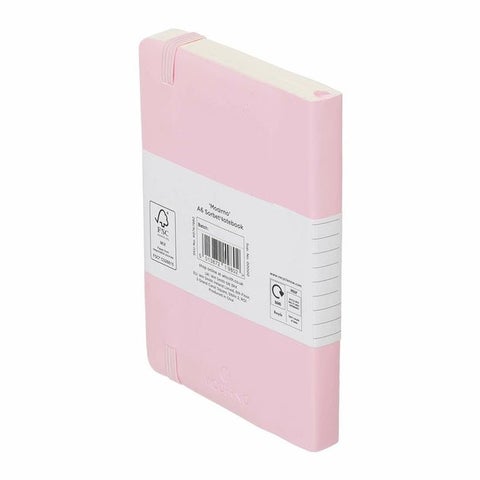 Notatbok Moderno Lyserosa A6 Myk Linjer