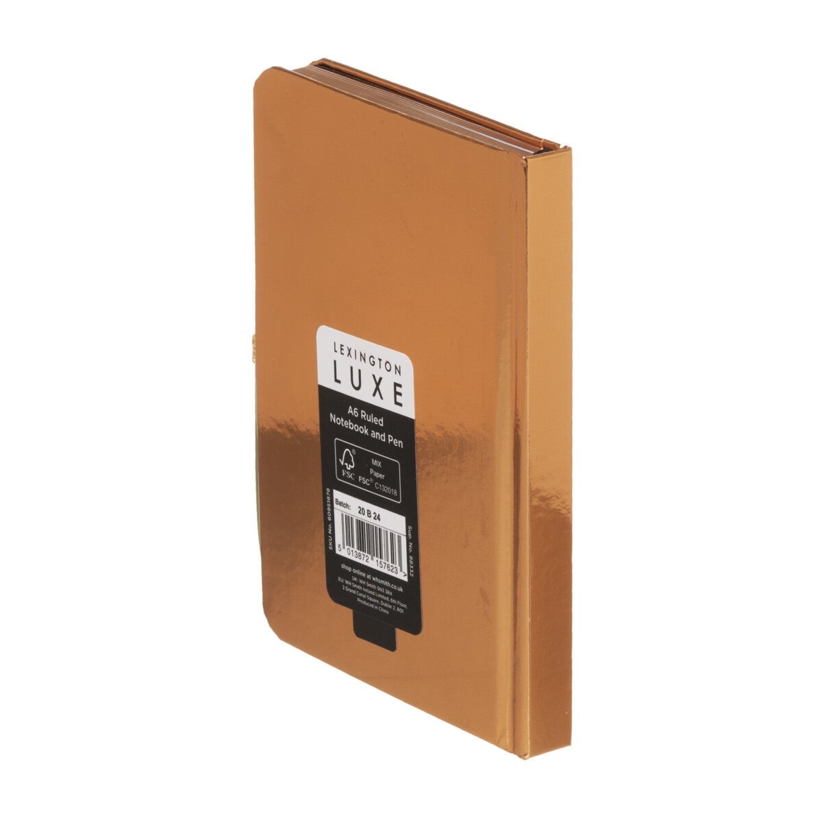 Notatbok A6 m/penn Luxe Metallic