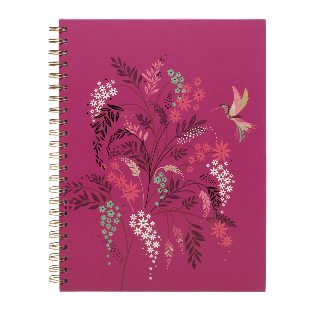 Notatbok A4 m/gullspiral Hummingbird