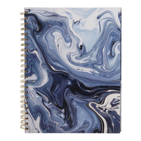 Notatbok A4 m/ gullspiral Lilla Lumia