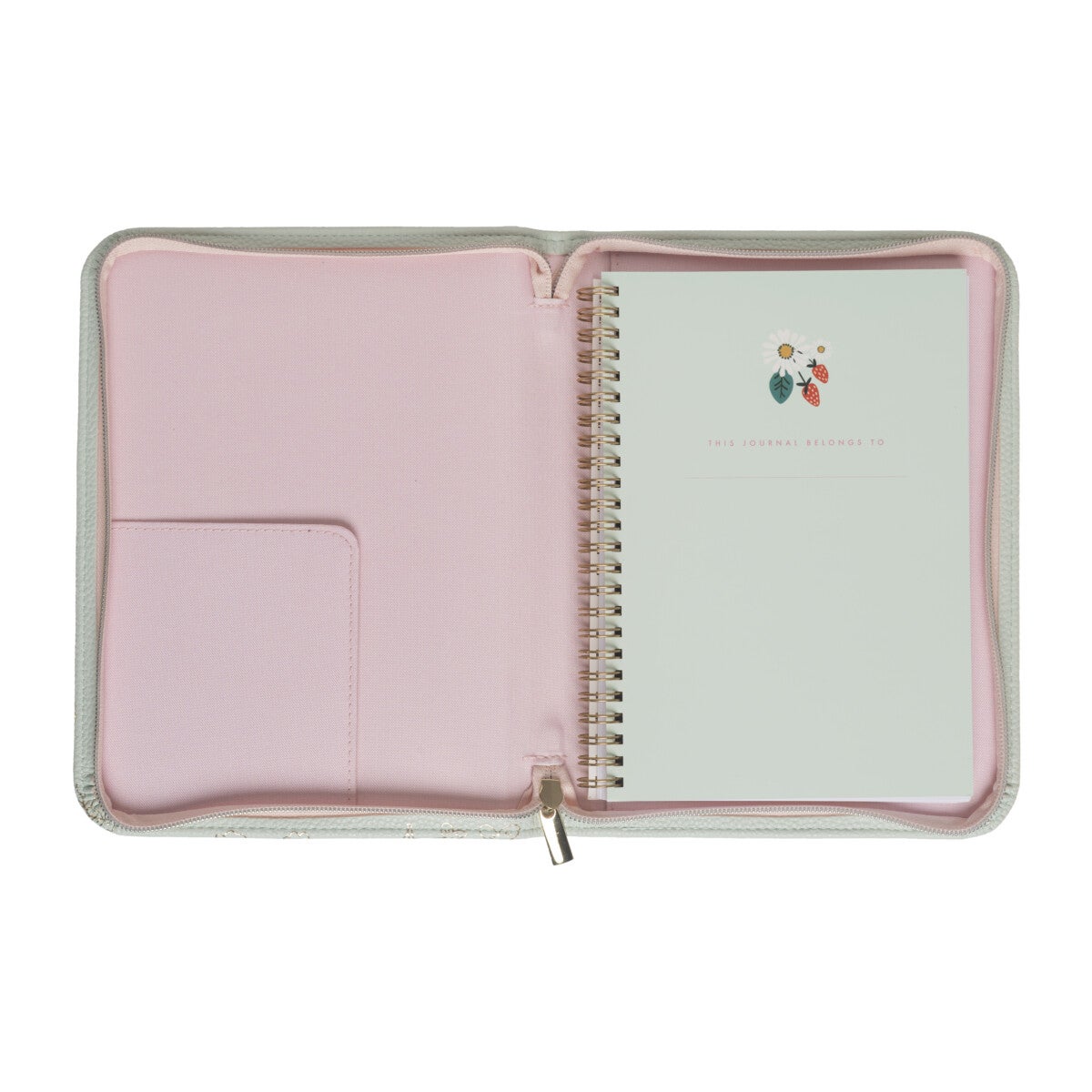 Notatbok A5 m/zip Bloom