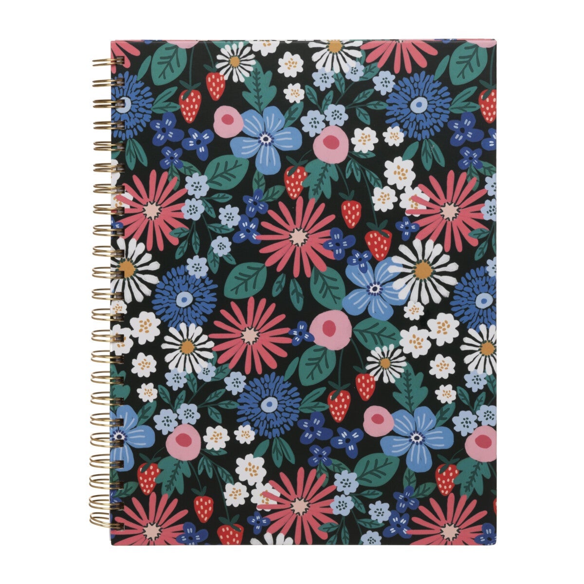 Notatbok A4 m/ gullspiral Bloom