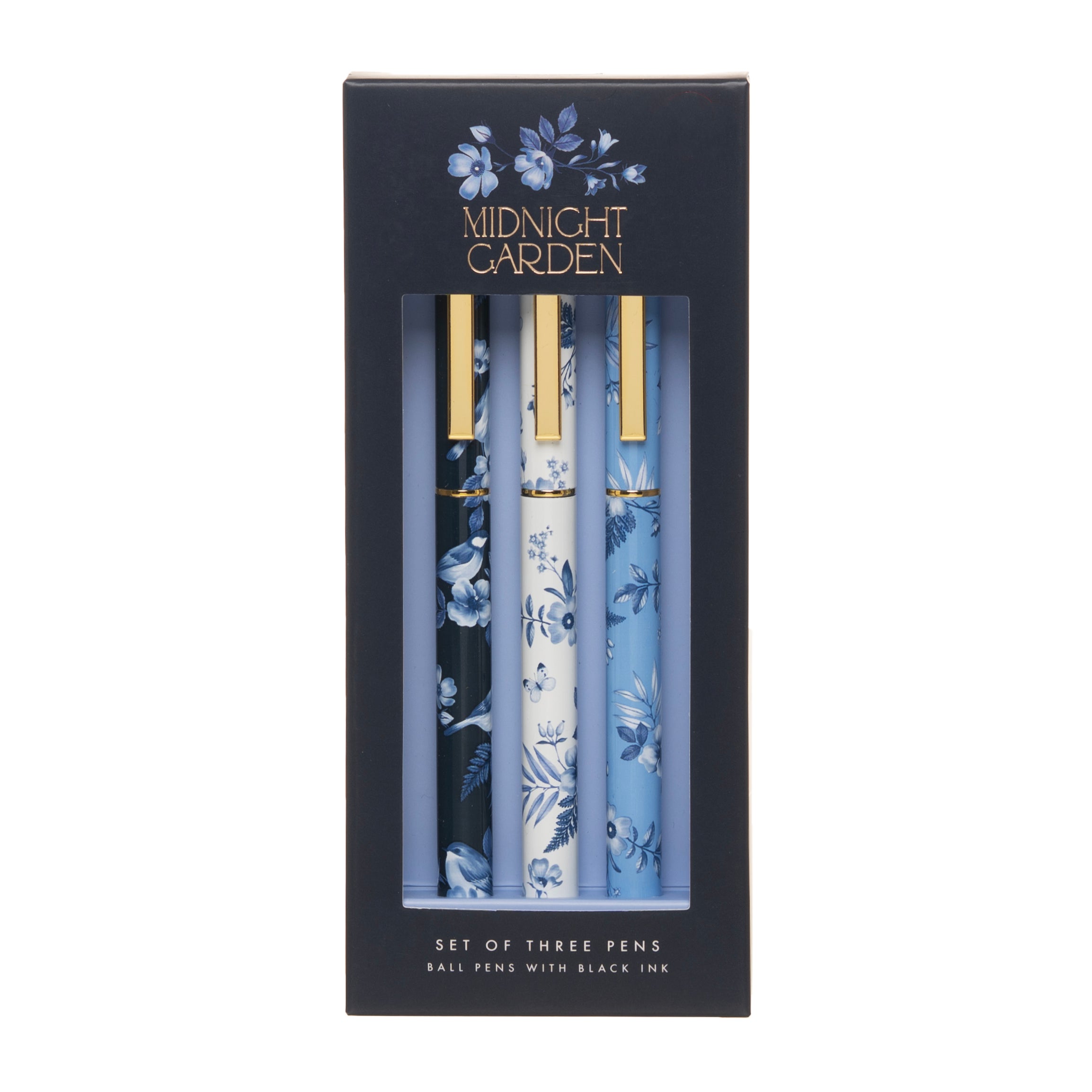 Pennesett i Eske 3 pk Midnight Garden