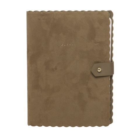 Notatbok A5 m/gullspiral og omslag Anthos