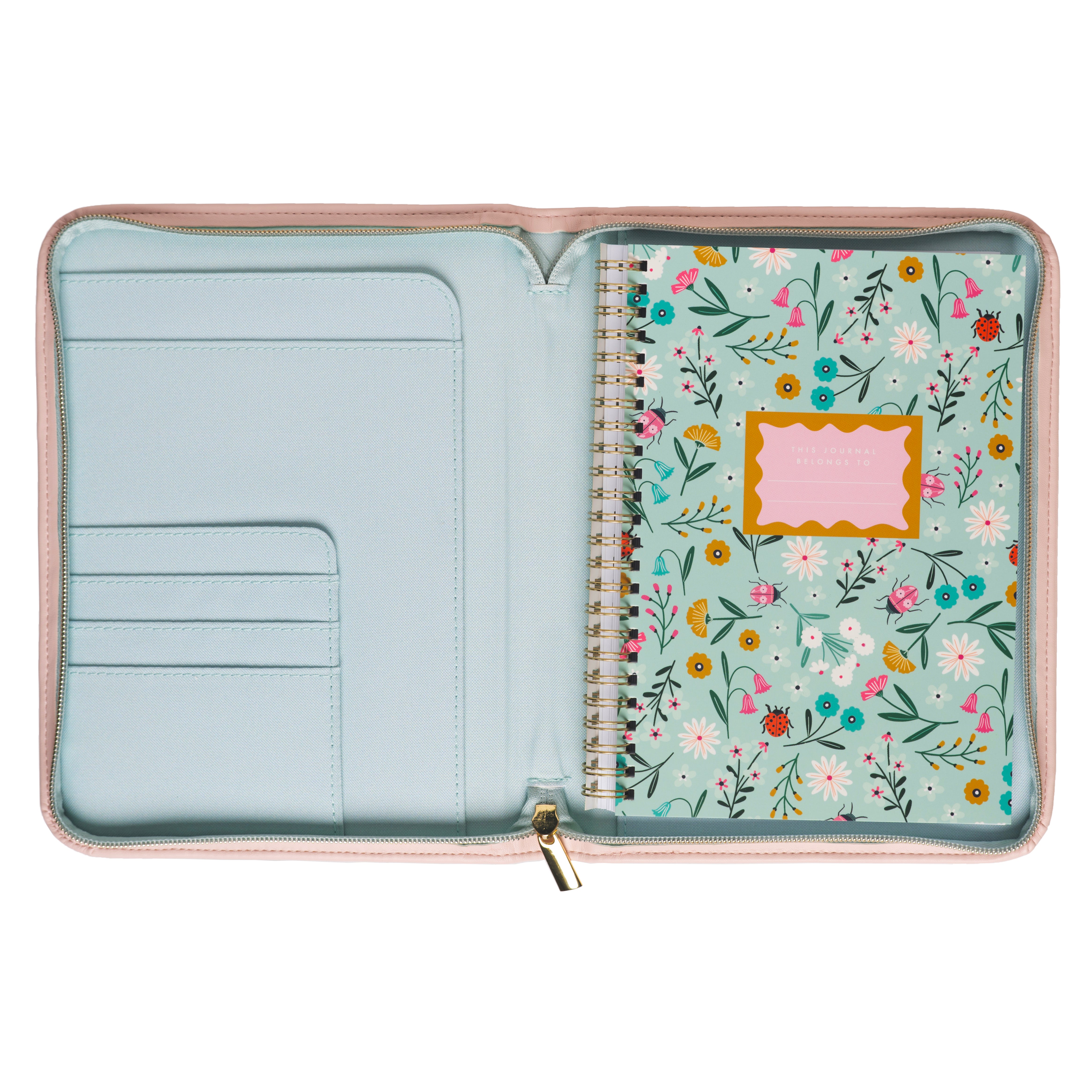 Journal A5 Luksus m/glidelås Jade Garden