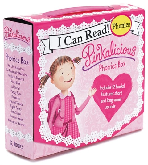 Pinkalicious 12-Book Phonics Fun! - Includes 12 Mini-Books Featuring Short and Long Vowel Sounds