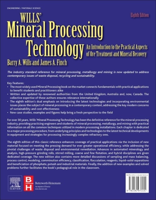 Wills' Mineral Processing Technology - An Introduction to the Practical Aspects of Ore Treatment and Mineral Recovery